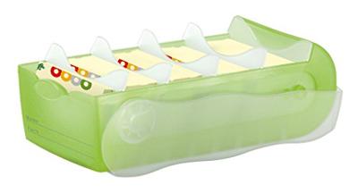 HAN CROCO 998-603 Kaartenbak Groen, Doorschijnend Aantal kaarten (max.): 500 kaarten DIN A8 liggend Incl. 100 gelinieerd