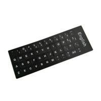 Notebook Keyboard Stickers US Black-White - thumbnail