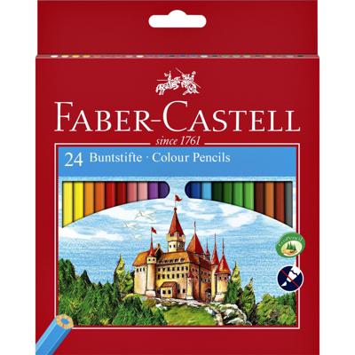Kleurpotloden Faber-Castell assorti set à 24 stuks Kleurpotloden Faber-Castell assorti set à 24 stuks