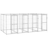 Hondenkennel 9,68 m² gegalvaniseerd staal - thumbnail