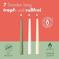 Bolsius gotische dinerkaars 8 stuks wit 25 cm - thumbnail