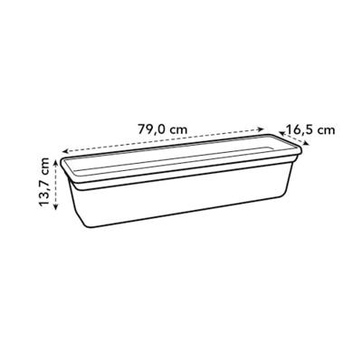 Elho green basics balkonbak 80 cm living black - thumbnail