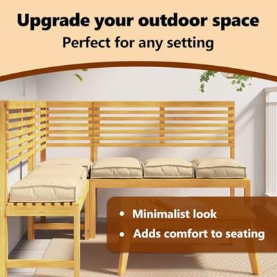 VidaXL Kussen 6 pcs beige 40 x 40 x 8 cm oxford stof