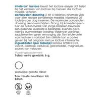 Intoleran Lactase 2500 FCC Tabletten - thumbnail