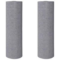 VidaXL Antislip schildersvlies 2 st 50 m 220 g/m² grijs - thumbnail