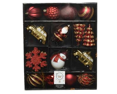 Beeldjes plc d8 cm multi ass 25st kerst Decoris - Decoris Beeldjes plc d8 cm multi ass 25st kerst Decoris - Decoris