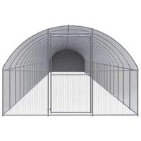 Kippenren 3x24x2 m gegalvaniseerd staal - thumbnail