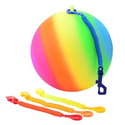John Toy Regenboogbal maat 5 met koord John Toy Regenboogbal maat 5 met koord