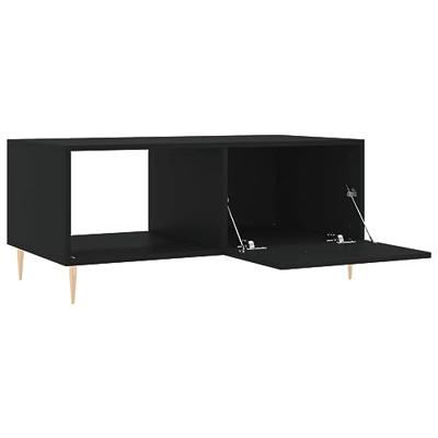 Salontafel 90x50x40 cm bewerkt hout zwart