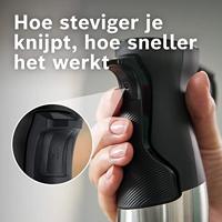 Bosch Haushalt ErgoMaster Serie 6 Staafmixer 1200 W Met maatbeker, Met mixbeker, Multifunctioneel, Met garde, BPA-vrij RVS, Zwart - thumbnail