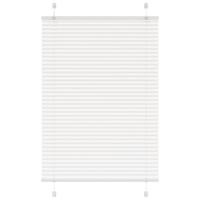 VidaXL Plissé rolgordijn 100x150 cm stofbreedte 99,4cm polyester wit - thumbnail