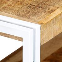 Tv-meubel 90x30x40 cm massief mangohout - thumbnail