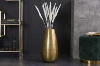 Elegante Vaas ORIENT 50cm goud in Grid Hammerschlag Design - 41549 - thumbnail