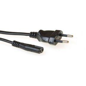 ACT AK5417 230V Stroomkabel Euro/C7 Female Zwart - 1 meter