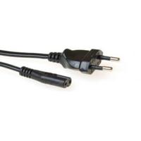 ACT AK5417 230V Stroomkabel Euro/C7 Female Zwart - 1 meter - thumbnail