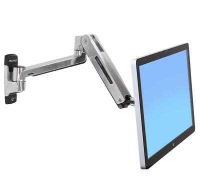 Ergotron 45-383-026 / LX Steh-Sitz-Wandmontage-LC Monitor-wandbeugel Aantal monteerbare displays: 1 Display(s) 116,8 cm (46) Zilver