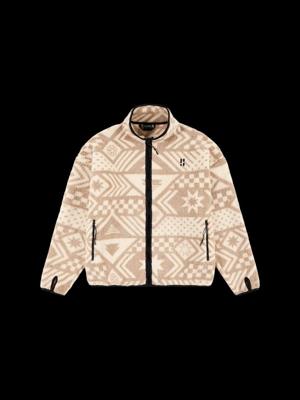 Poederbaas Four Seasons Sherpa AOP Fleece Heren White Multi L