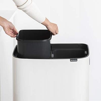 Brabantia Bo touch bin hi 2x30 liter white Brabantia Bo touch bin hi 2x30 liter white