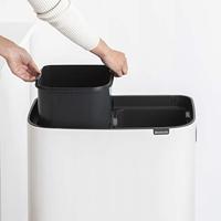 Brabantia Bo touch bin hi 2x30 liter white - thumbnail