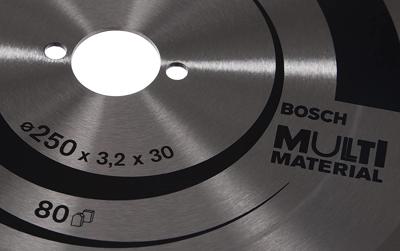 Bosch Accessoires Cirkelzaagblad Multi Material 250 x 30 x 3,2 mm, 80 1st - 2608640516