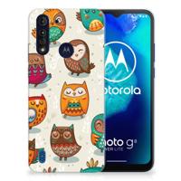 Motorola Moto G8 Power Lite | TPU Hoesje | Vrolijke Uilen - thumbnail