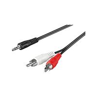 goobay 3,5 mm Jack > 2x Tulp kabel - thumbnail