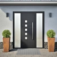 Plantenbakken 2 st 35x35x75 cm weervast staal - thumbnail