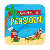 Huldeschild &apos;Geniet Van Je Pensioen&apos; Cartoon - thumbnail