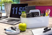 HAN HA-1200-12 Toolbox Loft Mobiele Organiser Sneeuw Wit 4 Vakken Met Uitneembaar Plateau Sneeuw Wit - thumbnail