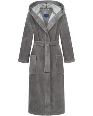 Morgenstern Morgenstern GEENA LANG 130cm Dames Badjas terra/graubraun S