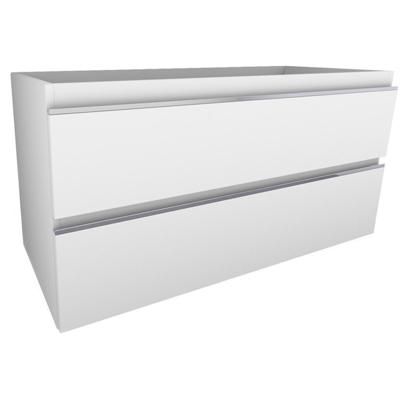 Xellanz Tigris Badkamer Onderkast 100x46cm - Glans Wit met 2 Laden