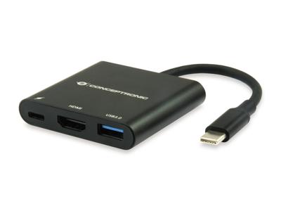 Conceptronic DONN01B USB 3.0 (3.1 Gen 1) Type-C 5000 Mbit/s Zwart Conceptronic DONN01B USB 3.0 (3.1 Gen 1) Type-C 5000 Mbit/s Zwart