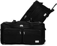 Trolley, reistas, zwart, afsluitbaar, met slot, 85 liter, roltas - thumbnail