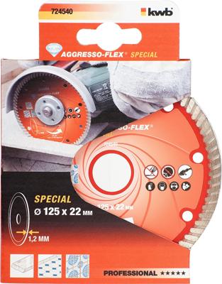 Doorslijpschijf 125x1,2mm dunne KWB - Kwb