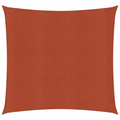 VidaXL Zonnezeil 160 g/m² 5x5 m hdpe terracottakleurig