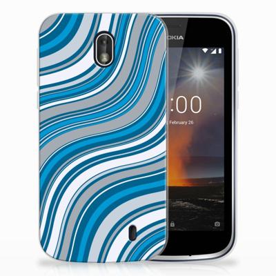 Nokia 1 | TPU bumper | Waves Blue