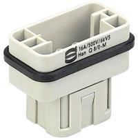 HARTING 09120083001 Connector Han® Q 8 + PE Crimpen 1 stuk(s) Piece - thumbnail