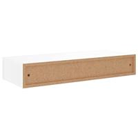 Wandschap met lade 60x23,5x10 cm MDF wit - thumbnail