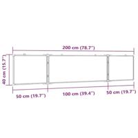 VidaXL Whiteboard magnetisch inklapbaar 200x40x1,7 cm aluminium - thumbnail