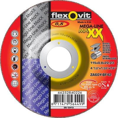 Flexovit dss maxx inox 115x0.8x22.23 za60y t42 | 25 stuk stuks