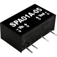 MEAN WELL SPA01B-05 DC/DC-convertermodule 200 mA 1 W Aantal uitgangen: 1 x Inhoud 1 stuk(s) - thumbnail