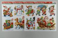 Raamdecoratie l29h41 cm a4 kerstversiering Decoris - Decoris - thumbnail