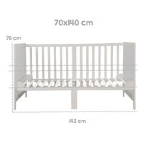 roba Kinderbed Easy Sleep 70 x 140 cm (naturel grijs) - thumbnail