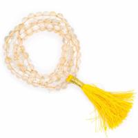 Mala Citrien AA Kwaliteit 108 kralen + Brokaattasje - thumbnail