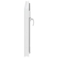 Kelderraam "RISOR" draaikiep-/draai-kiep-1 DIN links wit - thumbnail