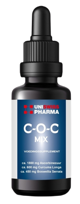 Uniswiss C-O-C mix (curcumine, olibanum (boswellia), vit c) 30 Milliliter