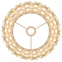 VidaXL Lampenkap ø23x28 cm wicker - thumbnail