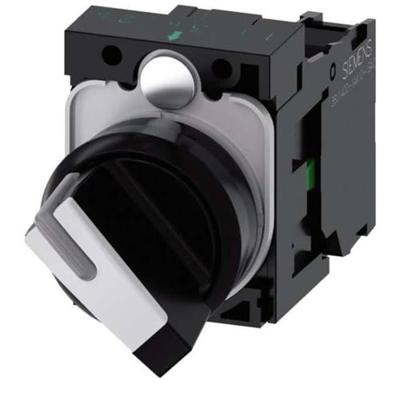 Siemens 3SU11002BF601BA0 3SU1100-2BF60-1BA0 Knevelschakelaar Kunststof frontring Zwart, Wit 1 x 90 ° 1 stuk(s) Siemens 3SU11002BF601BA0 3SU1100-2BF60-1BA0 Knevelschakelaar Kunststof frontring Zwart, Wit 1 x 90 ° 1 stuk(s)