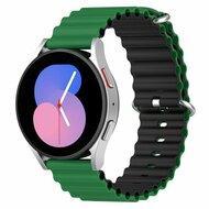 Ocean Style bandje - Groen / zwart - Samsung Galaxy watch 7 / Galaxy Watch FE - 40mm & 44mm