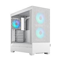 Fractal Design pop air rgb midi tower behuizing (wit | 2x usb-a | rgb | tempered glass) - thumbnail